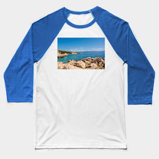 Coast Near Baska on Krk Island, Croatia Baseball T-Shirt